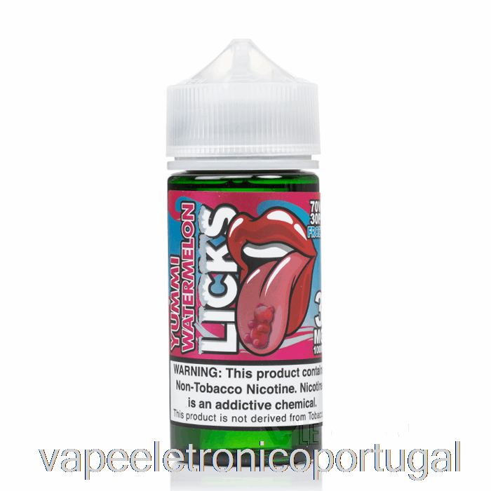 Vape Eletrônico Frozty Yummi Ponche De Melancia - Licks Roll Upz - 100ml 0mg